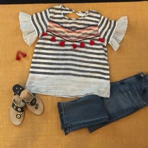 THML tassel top LIKE NEW!